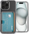 iMoshion Hoesje Geschikt voor iPhone 15 Hoesje Met Pasjeshouder - iMoshion Softcase Backcover met pashouder 3.0 - Transparant