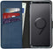 Selencia Galaxy S9 - Echt Lederen Bookcase - Ruimte voor 3 pasjes - Blauw