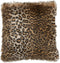J-Line kussen Nepbont Leopard - imitatiebont - zwart/bruin