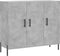 vidaXL - Dressoir - 90x34x80 - cm - bewerkt - hout - betongrijs