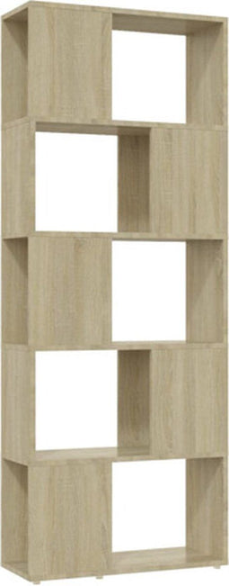 vidaXL-Boekenkast/kamerscherm-60x24x155-cm-sonoma-eikenkleurig