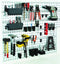 Raaco Super Clip set - Gereedschapswand - 4 panelen - 40 haken/houders