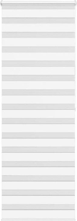 vidaXL - Zebra - rolgordijn - 75x200 - cm - stofbreedte - 70,9 - cm - polyester - wit