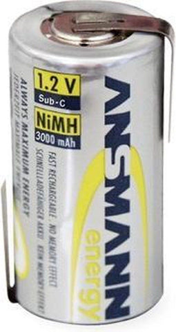 Ansmann 3000mAh - SubC batterij - NiMH - 1.2V