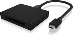 Icy Box IB-CR402-C31 - CFast 2.0 card reader - USB 3.2 (Gen2) Type-C - Zwart