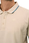 Mario Russo Polo Edward - Polo Shirt Heren - 100% Katoen - Licht Beige