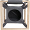 Quapas! Kattenbed met hangmat Catcube M 54x54x54 cm grijs