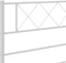 vidaXL - Bedframe - met - hoofd- - en - voeteneinde - metaal - wit - 135x190 - cm