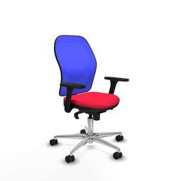 Piqueras y Crespo 3D086N0 - Bureaustoel - Verstelbare hoogte met armleuning - Rood