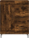 vidaXL - Dressoir - 69,5x34x90 - cm - bewerkt - hout - gerookt - eikenkleurig