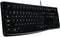 Logitech K120 - Qwerty Toetsenbord USB - Morsbestendig - Zwart
