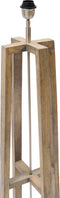 Riviera Maison Royalton Lamp Base natural - Mangohout, IJzer - Naturel - 36.0x36.0x134.0 cm