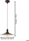 EGLO Stockbury - Hanglamp - 1 Lichts - Ø360mm - Antiek Bruin