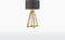 GOOD&MOJO Tafellamp Everest - Donkergrijs/Bamboe - Ø32cm - Scandinavisch,Bohemian