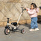 Qplay Stager - Driewieler 3-in-1 - Opvouwbaar - Bruin