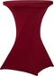Alora Statafelrok rood bordeaux 80 cm - Statafel Tafelrok - Statafelhoes - Stretch – ∅80 x 110 cm – geschikt voor Horeca Evenementen - Sta Tafel Hoes - Statafel - Staantafelhoes - Cocktailparty - Trouwerij - Sta-tafel rok