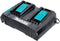 Makita DC18SH - Accu Duolader - Voor 2 accu's 14,4V - 18V Li-Ion - 199687-4