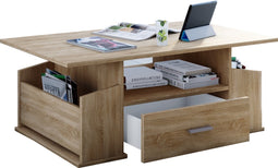 VCM Houten bijzettafel Salontafel Sofa-tafel Woonkamertafel Lade Junata Houten bijzettafel Salontafel Sofa-tafel Woonkamertafel Lade Junata