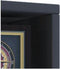 VCM Houten CD DVD Stand Opslag Boekenkast Decoratieve Plank Glas Rasato Houten CD DVD Stand Opslag Boekenkast Decoratieve Plank Glas Rasato