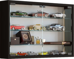 VCM Houten glazen wandvitrinekast Wandvitrinekast Collector vitrine Mandosa M Houten glazen wandvitrinekast Wandvitrinekast Collector vitrine Mandosa M