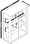 VCM Muurvitrinekast Hangende vitrinekast Glazen vitrinekast Muurvitrinekast Glas Udina Muurvitrinekast Hangende vitrinekast Glazen vitrinekast Muurvitrinekast Glas Udina