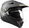 Cross Motorhelm Off-road Zwart Dubbel Vizier