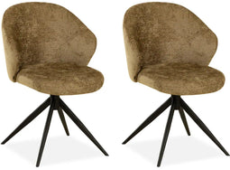 MX Sofa - Eetkamer stoel Jane - Curry (set van 2 stuks)