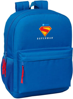 Superman Schoolrugzak - Ergonomisch - Gevoerde schoudervullingen - Blauw