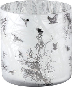 PTMD Winty Windlicht - 15 x 15 x 15 cm - Glas - Wit