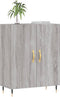 vidaXL - Dressoir - 69,5x34x90 - cm - bewerkt - hout - grijs - sonoma - eikenkleurig