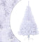 vidaXL - Kunstkerstboom - met - standaard - half - 120 - cm - PVC - wit