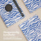 imoshion Tablet Hoes - Geschikt voor Samsung Galaxy Tab S9 11.0 inch - 360° Draaibare Design Bookcase 2.0 - White Blue Stripes