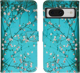 iMoshion Hoesje Geschikt voor Google Pixel 8 Pro Hoesje Met Pasjeshouder - iMoshion Design Softcase Bookcase - Meerkleurig / Blossom