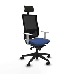Bureaustoel met hoofdsteun Piqueras y Crespo 4B066N1 Marineblauw