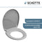 SCHÜTTE WC-Bril 82302 GREY - Duroplast - Soft Close - Afklikbaar - RVS-Scharnieren - Gelakt - Grijs
