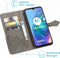 iMoshion Hoesje Geschikt voor Motorola Moto G30 / Moto G20 / Moto G10 Power / Moto G10 Hoesje Met Pasjeshouder - iMoshion Mandala Bookcase - Grijs