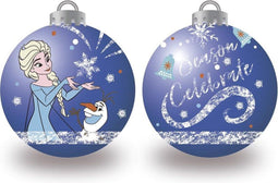 Kerstbal Frozen Memories 6 Stuks Blauw Wit Plastic (Ø 8 cm)