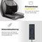 CALMENTA® Shiatsu Massagestoel - Elektrisch Massagekussen - Rug- en Nekmassage - Warmtefunctie - Vibratie