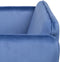 Leunstoel Synthetisch materiaal Blauw Metaal