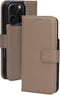 Mobiparts Leather 2 in 1 Wallet Case - Apple iPhone 16 Pro - Luxe leder met uitneembare backcover - Taupe