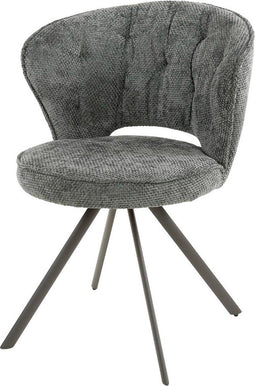 AnLi Style Stoel halfronde rug spring Antraciet