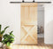 vidaXL - Schuifdeur - met - beslag - 85x210 - cm - massief - grenenhout