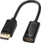 Lindy 41718 - Adapter DisplayPort naar HDMI - 15 cm - Zwart