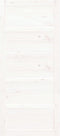 vidaXL - Schuifdeur - 90x1,8x204,5 - cm - massief - grenenhout - wit
