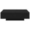 vidaXL - Salontafel - Zwart - Eiken - 100x100x31 - cm - Gelaagd - Hout
