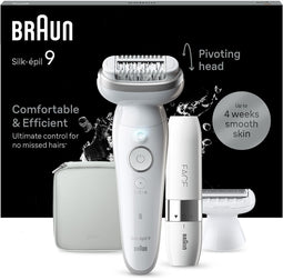 Braun Silk·épil 9 - Epilator - Wet & Dry - 40 MicroGrip-pincetjes