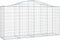 vidaXL - Schanskorven - 2 - st - gewelfd - 200x50x100/120 - cm - ijzer