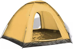 vidaXL Tent 6-persoons blauw en geel