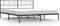 vidaXL - Bedframe - met - hoofdbord - metaal - zwart - 180x200 - cm