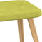 vidaXL Relaxstoel met voetenbank stof groen